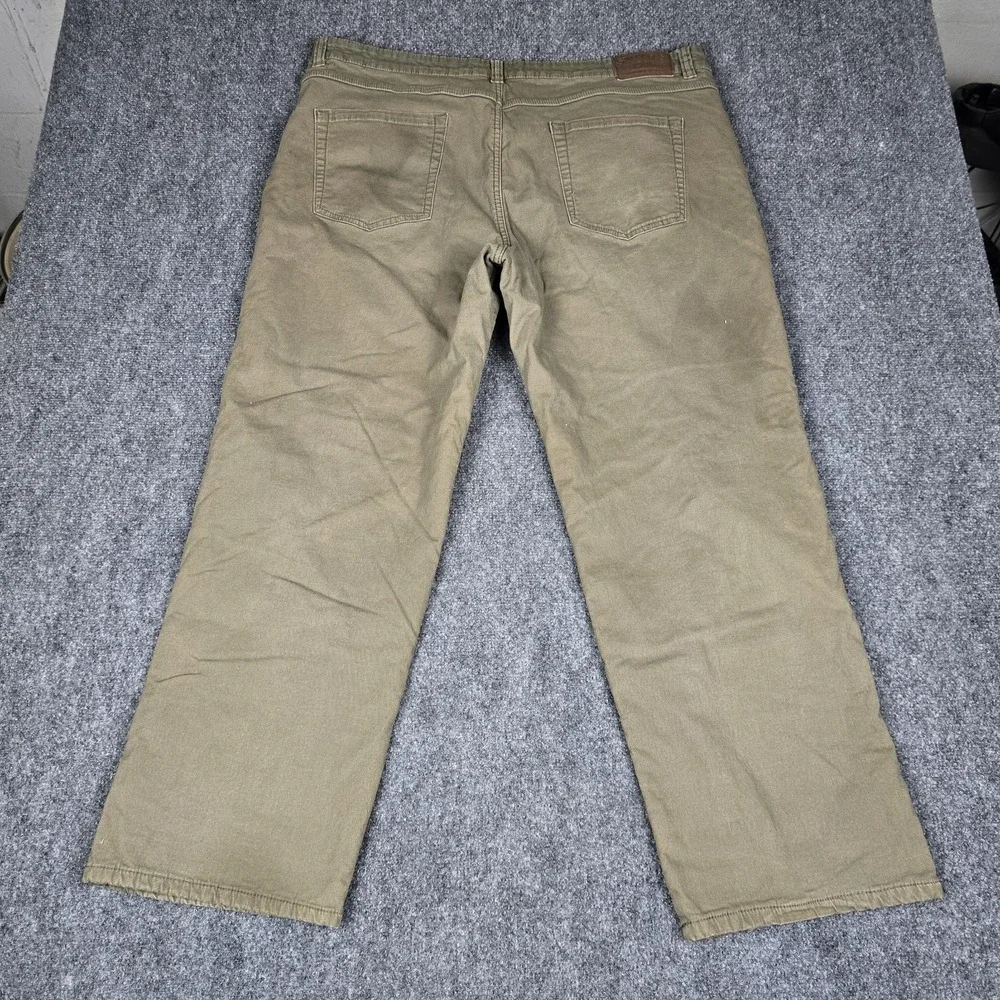 Smith's Workwear Pants Men's‎ 44x30 Stretch Fleece Lined Canvas 5 Pocket Brown